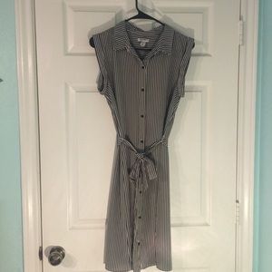 Old Navy Striped Shirt Dress with Tie